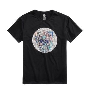 X-Ray Mens Pullover Graphic T-Shirt, Black, NWT